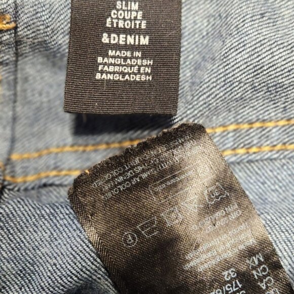 Men's H&M - Denim Slim-Fit Jeans - Blue wash - Size 32 x 32 - Picture 2 of 2